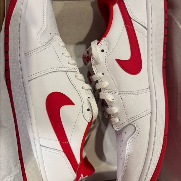 Jordan Other - Jordan Air 1 Retro Low OG White and University Red